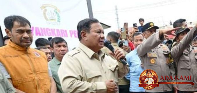 Prabowo Tinjau Posko Kesehatan Tapsel Pastikan Korban Bencana Terlayani Optimal